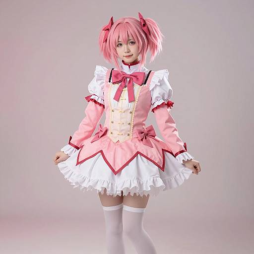Female Madoka Anime Cosplay