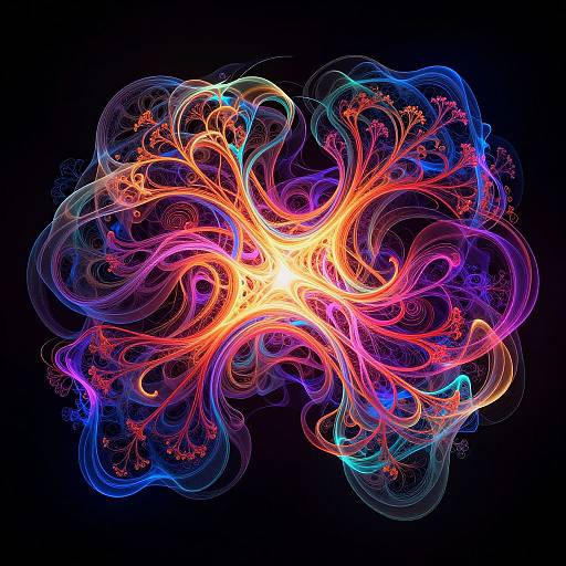 Abstract AI Neural Network Art