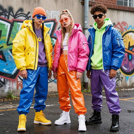 Futuristic PVC Streetwear Fashion