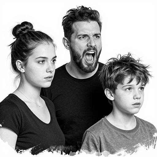 Dynamic Trio of Expressive Portraits