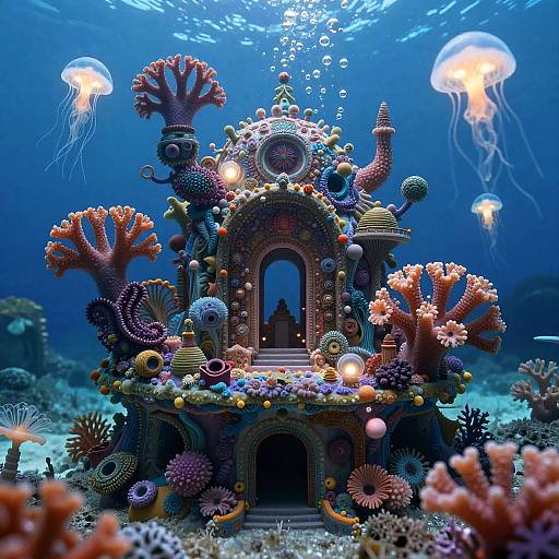 Bioluminescent Coral Underwater Observatory