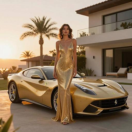 Elegance and Luxury at Sunset