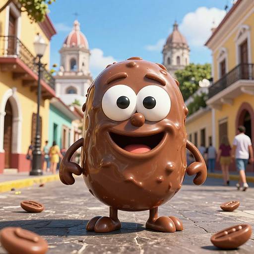 Whimsical Chocolate Peanut Butter Street