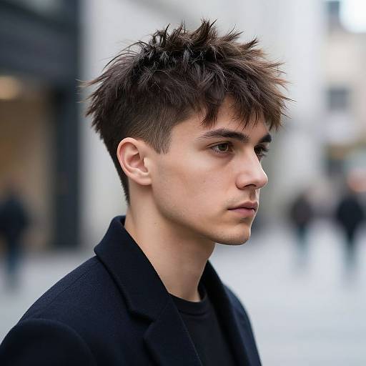 Short Curtain Haircut Urban Style