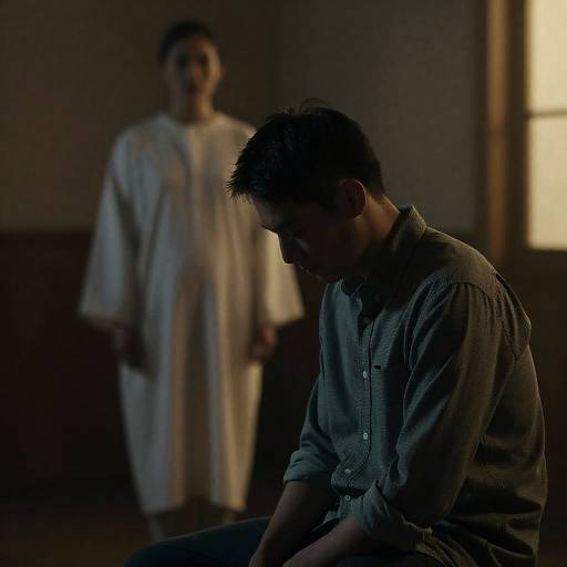 Mysterious Encounter in a Dim Room