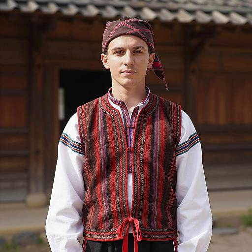 Traditional Ethnic Attire in Natural Light