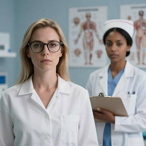 Medical Setting Portrait of Two Women