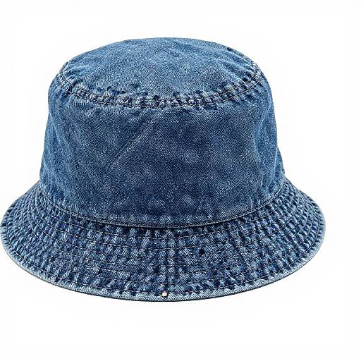 Casual Blue Denim Bucket Hat