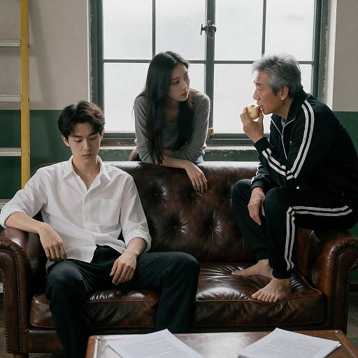 Cozy Scene in a Dimly Lit Room