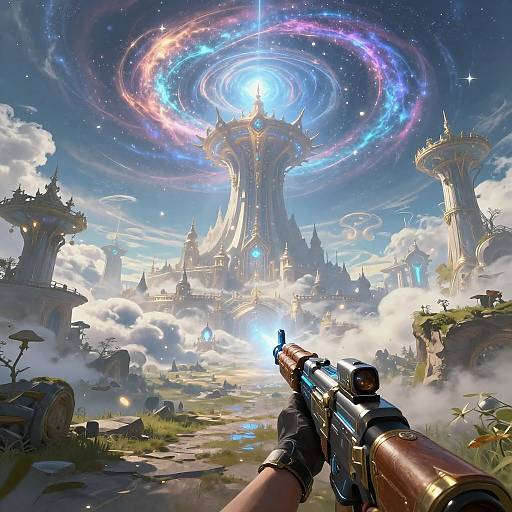 Ethereal Fantasy FPS Epic Scene