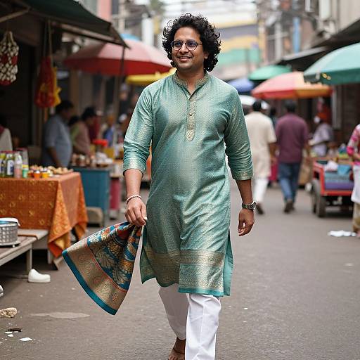 Modern Banarasi Silk Suit in Mumbai Market