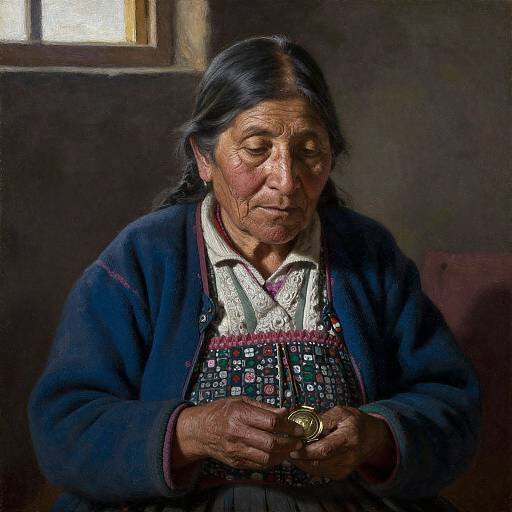 Photorealistic Andean Woman Portrait