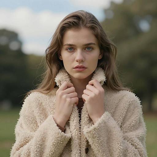 Portrait of Young Woman Outdoors