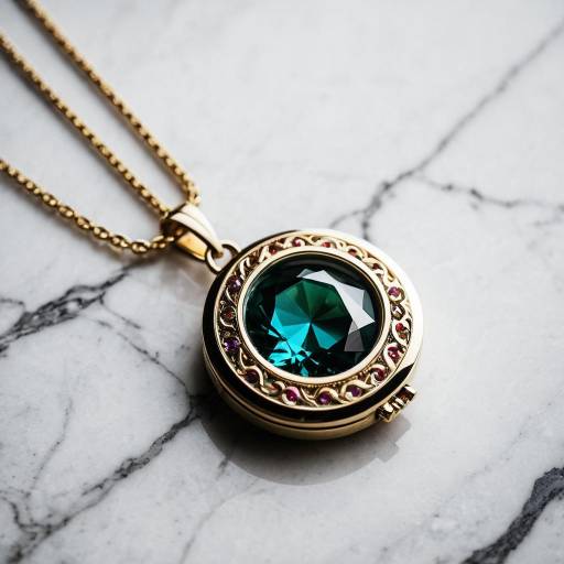 Luxury Locket with Vivid Jewels Display