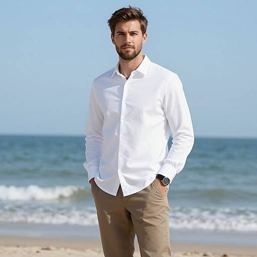 Casual Male Beach Resort Outfit