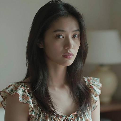 Serene Portrait of a Young Woman