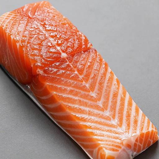 Vibrant Close-Up of Fresh Salmon Fillet