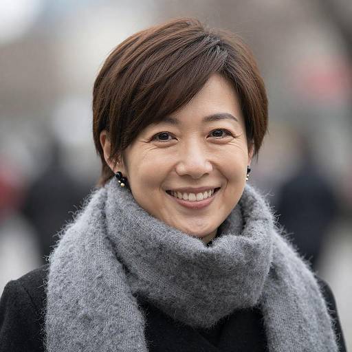 Smiling Woman with Stylish Accessories