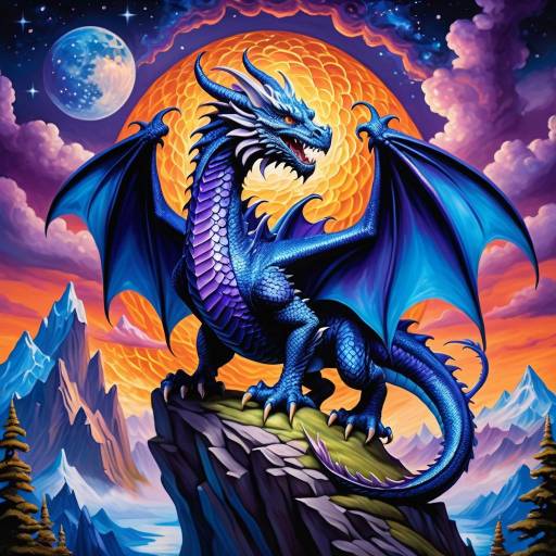 Fantasy Dragon Art with Einstein Influence Fantasy Dragon Art with Einstein Influence
