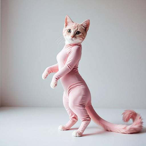 Elegant Mew Cosplay with Minimalist Design