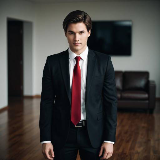 Confident man in formal interview attire