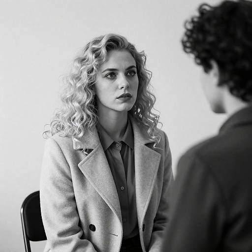 Intense Black and White Portrait