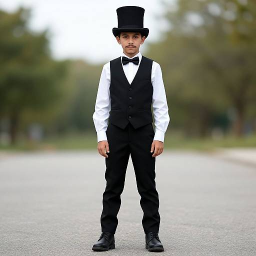 Realistic Man in Magician Costume