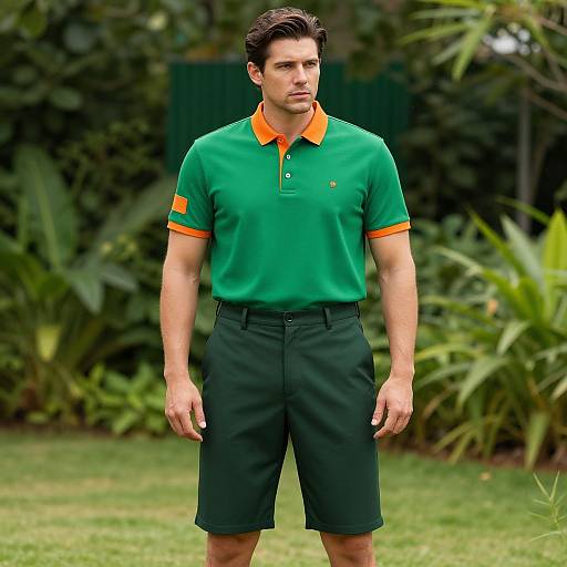 Stylish Man in Vibrant Summer Outfit