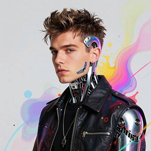 Surreal Cybernetic Bill Kaulitz Fusion