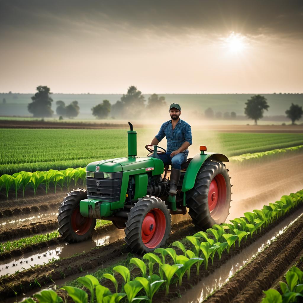 Cinematic Farming: Nature's Guardian at Work