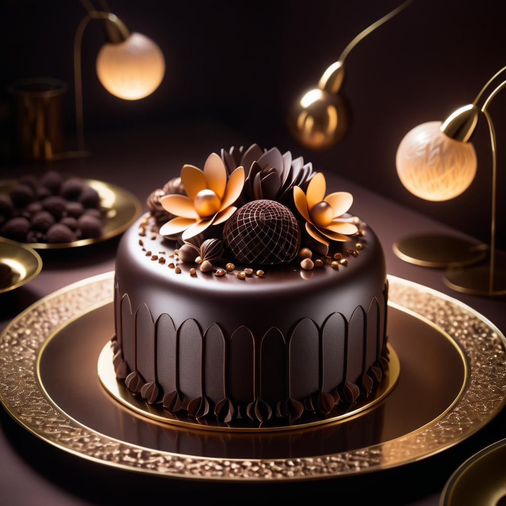 Luxurious Chocolate Cake Photography Inspiration