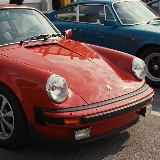 Classic Red Porsche 911 Front View