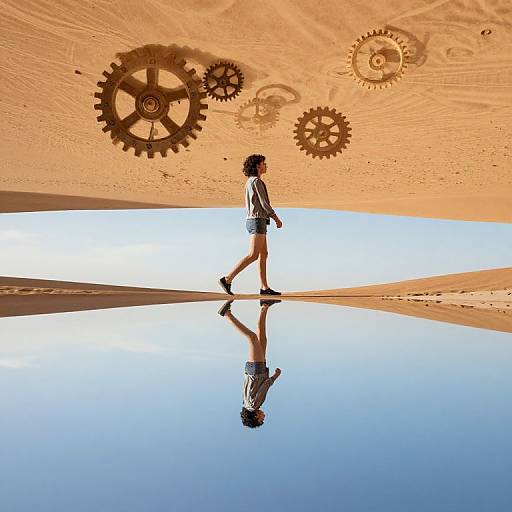 Surreal Desert of Time Reversal