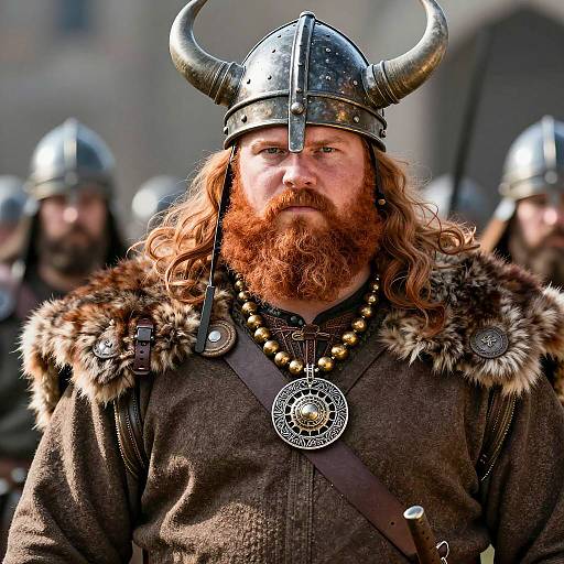 Photorealistic Plus Size Viking Warrior Portrait