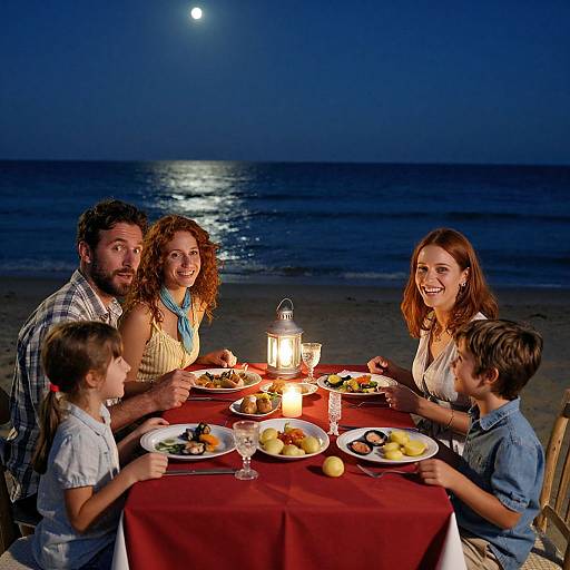 Romantic Family Seaside Dinner Night
