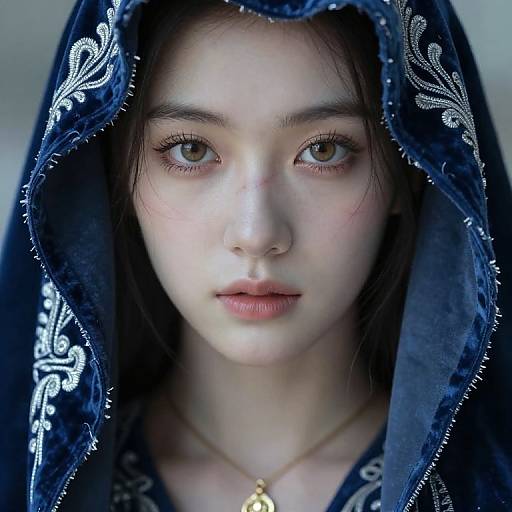 Enigmatic Portrait from Bug's-Eye View