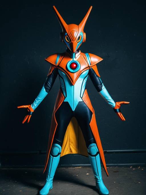 Realistic Deoxys Cosplay Photography
