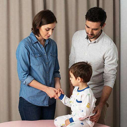 Family Bonding in a Cozy Room
