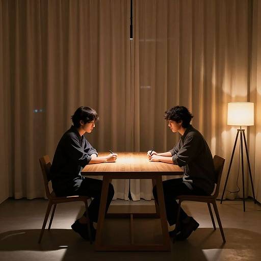 Minimalist Dramatic Lighting Scene