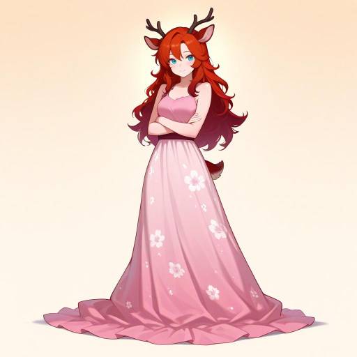 Mystical Deer Hybrid Girl in Sunshine Mystical Deer Hybrid Girl in Sunshine