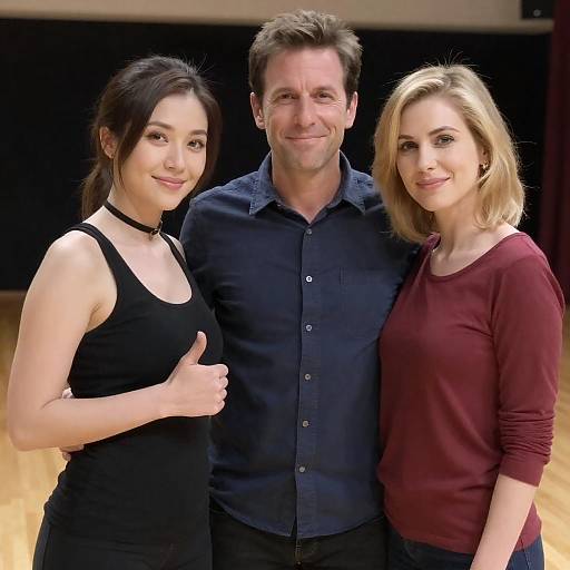 Casual Indoor Portrait of Friends