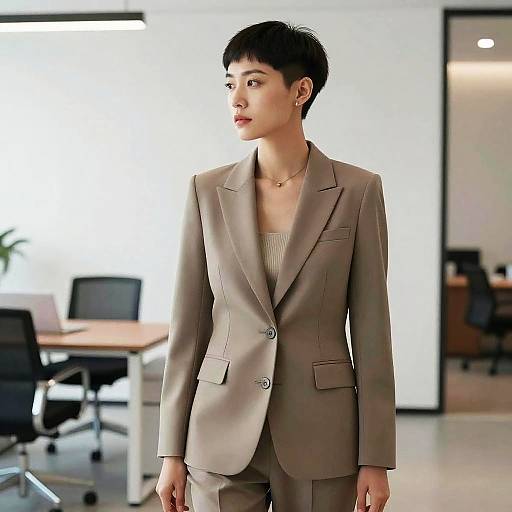 Female Entrepreneur with Nape Undercut