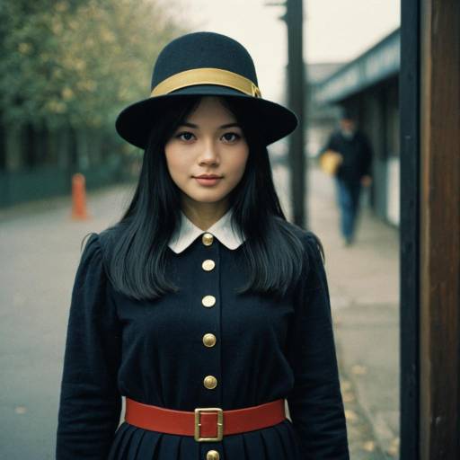 Young Woman in Post Pat Style Costume