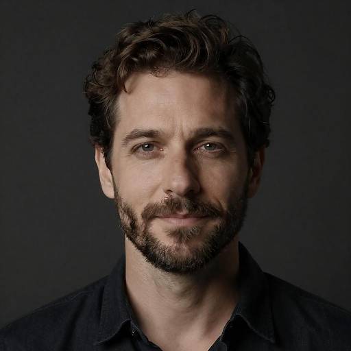 Middle-Aged Man in Soft Lighting Portrait