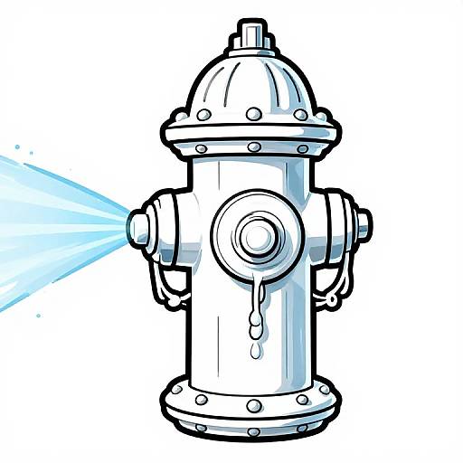 Crystal Fire Hydrant Superhero Comic