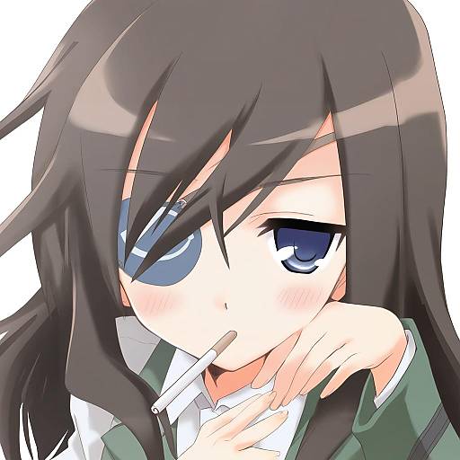 Illustration of Elizabeth f. beurling, world witches series in the style of Hizuki yayoi