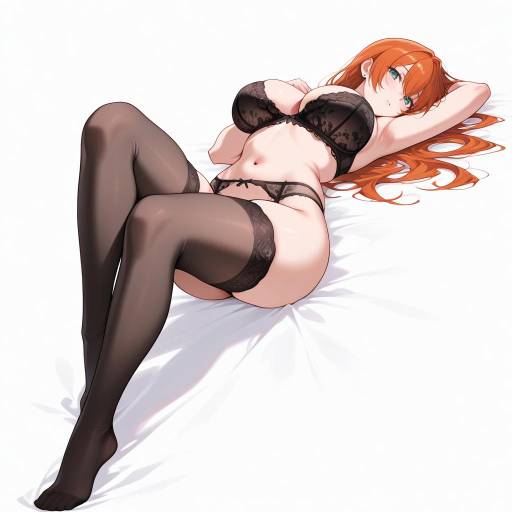 Captivating Woman in Lingerie Scene Captivating Woman in Lingerie Scene