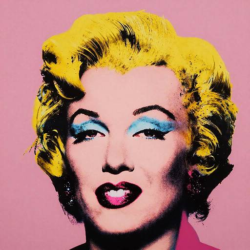 Pop Art Lynx in Warhol Style