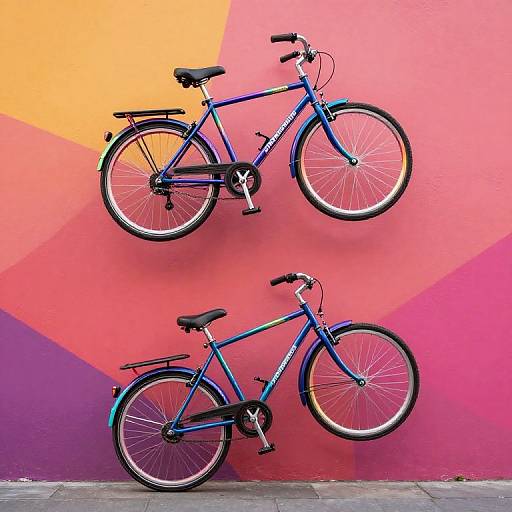 Gravity-Defying Bicycles with Glowing Wheels