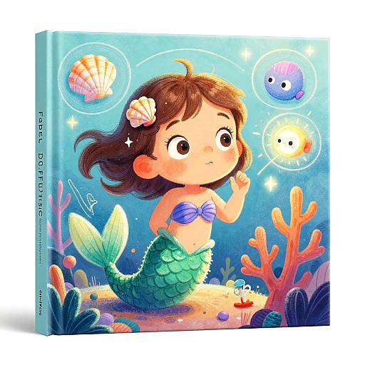 Wide-Eyed Mermaid Child Book Cover